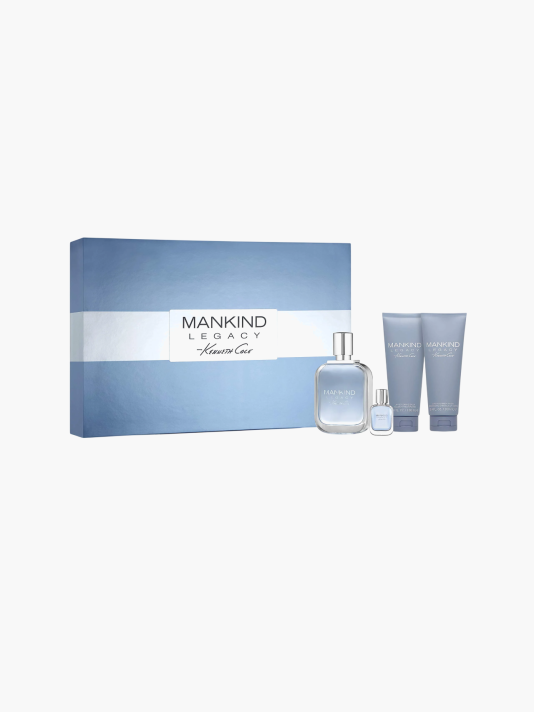 Set Kenneth Cole: Mankind Legacy, Eau De Toilette, For Men, 100 ml + Mankind Legacy, After-Shave Balm, 100 ml + Mankind Legacy, Shower Gel & Shampoo 2-In-1, 100 ml + Mankind Legacy, Eau De Toilette, For Men