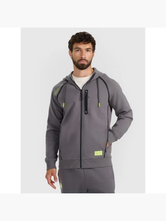 Men's zip-up hooded sweatshirt 4F 4FRAW25TSWSM2456-23S