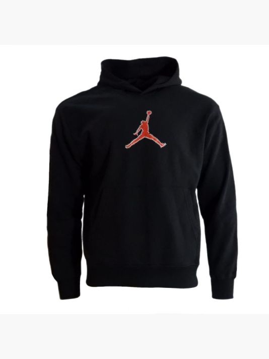 Men's Air Jordan Flight MVP Hoodie Black/Red - FN6352-010