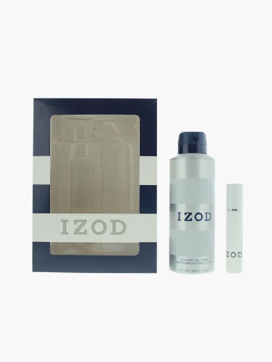 Set Izod: White, Eau De Toilette, For Men, 15 ml + White, Scented Spray, For Men