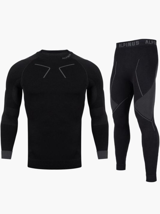 Alpinus Tactical Base Layer Set black and gray M GT43276