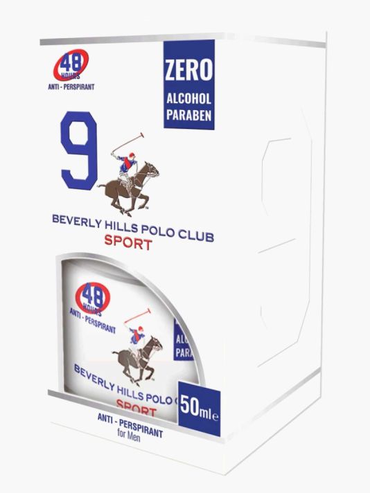Beverly Hills Polo Club, 1982 - Sport 9, Anti-Perspirant, Deodorant Spray, For Men