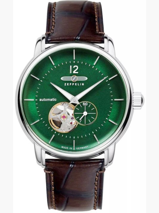 Zegarek Męski ZEPPELIN LZ120 Open Heart Automatic 8166-4 + BOX