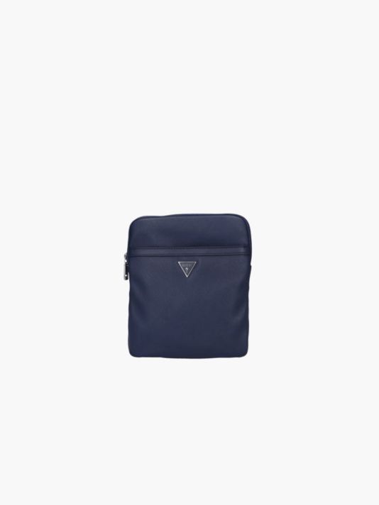 Guess, Certosa, Textile Crossbody Bag, Blue, HMECRNP2258BLU, 22.5 x 23 x 6 cm, For Men