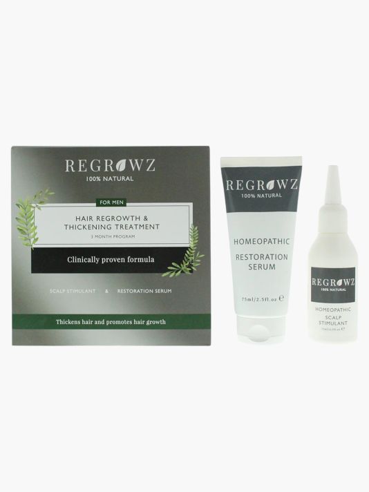 Set Regrowz: Homeopathic, Scalp Serum, Restorative, 75 ml + Homeopathic, Scalp Cream Treatment, Hydrate & Protect