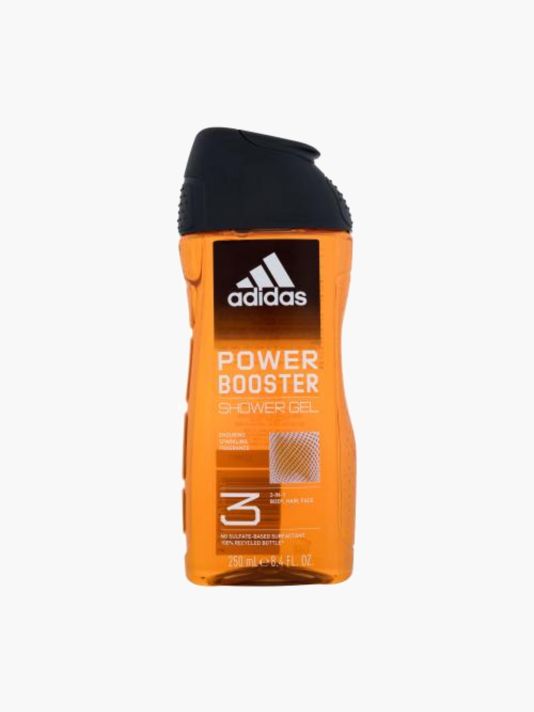 Adidas, Power Booster, Cleanses, Shower Gel, For Body, Face & Hair, All Skin Types