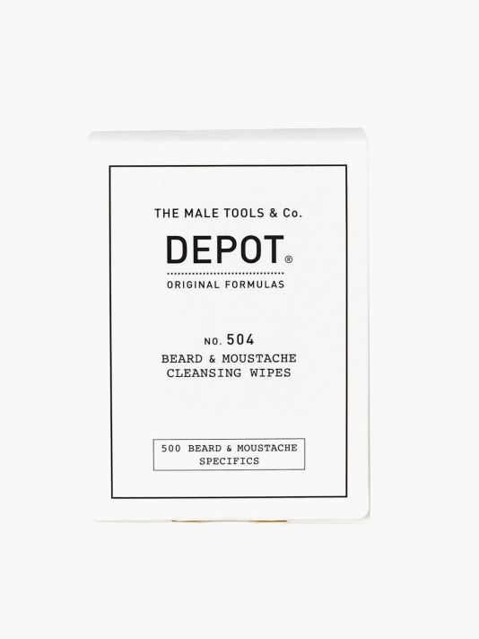 Set, Depot, 500 Beard & Mustache Specifics No. 504, Beard & Moustache Cleansing Wipes