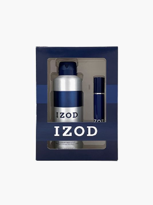 Set Izod: Blue, Eau De Toilette, For Men, 15 ml + Blue, Scented Spray, For Men