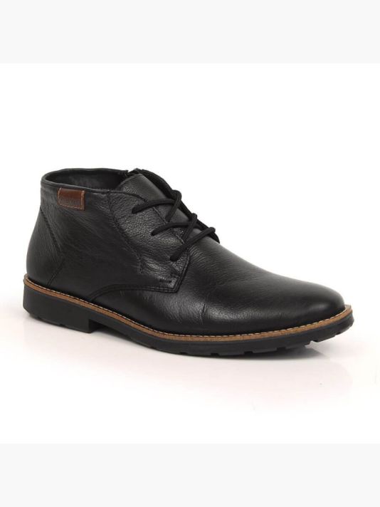 Rieker M RKR568 sheepskin-lined leather ankle boots