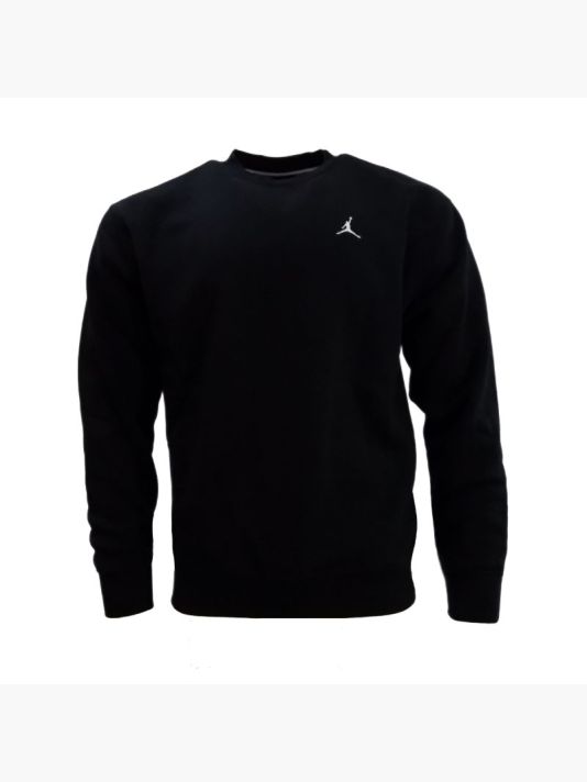 Men's Air Jordan Brooklyn Fleece Crew-Neck Sweatshirt Black - FV7293-010