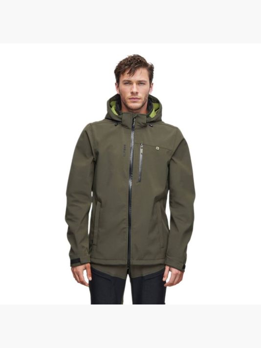 Alpinus Roignais Men's Windproof Softshell Rain Jacket Olive - MK18863