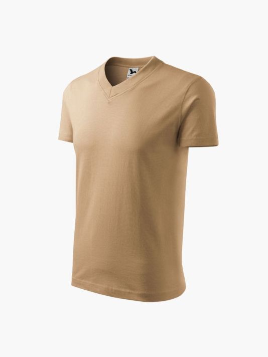 Malfini V-neck T-shirt M MLI-10208 sand