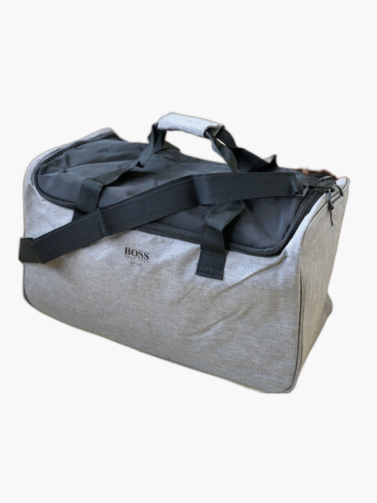 Hugo Boss, Hugo Boss, Polyester, Textile Bag, Gym, Grey, For Men
