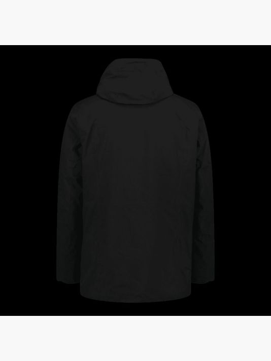 CMP men's long winter sports jacket with hood, black (34K0157/U901)