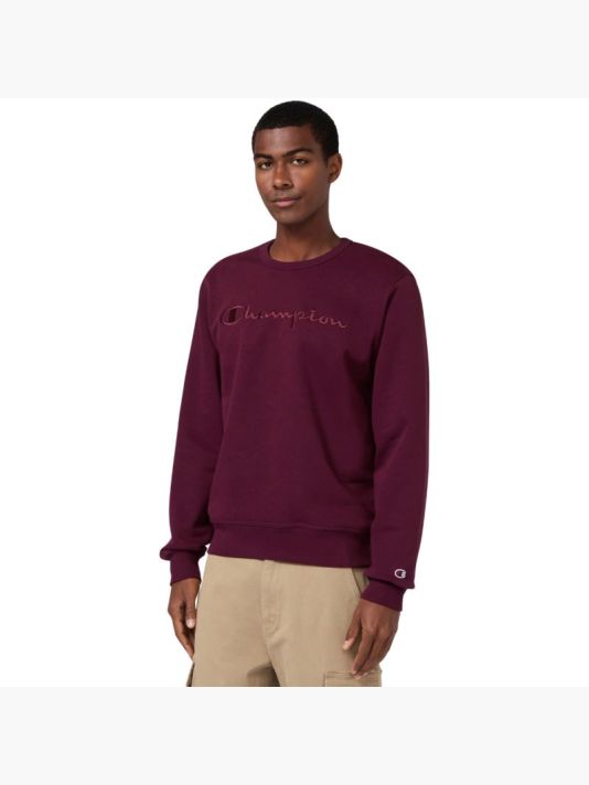 Мужская толстовка Champion Crewneck Burgundy 220272 RS522 бордовый