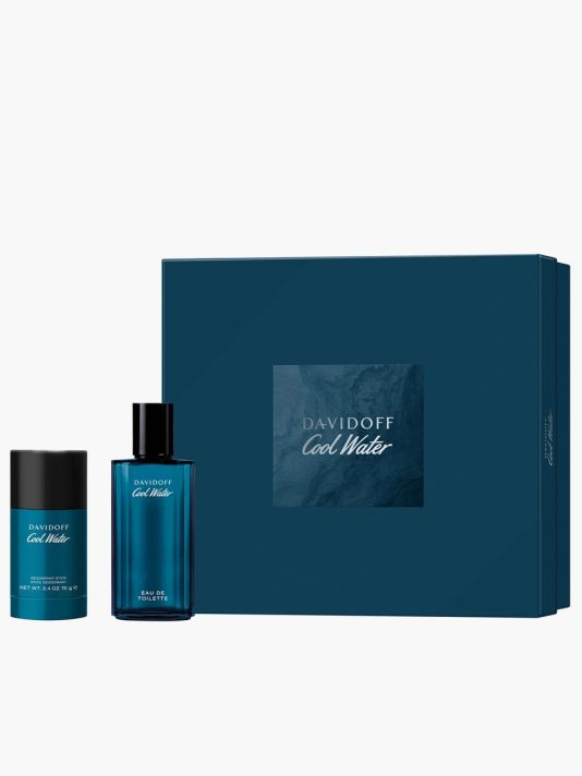 Set Davidoff: Cool Water, Eau De Toilette, For Men, 75 ml + Cool Water, 24h Protection, Deodorant Stick, For Men
