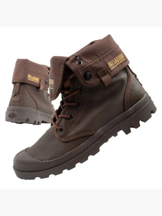 Meeste pruun jalatsid Palladium Baggy Coated High Top , Fashionable Dark