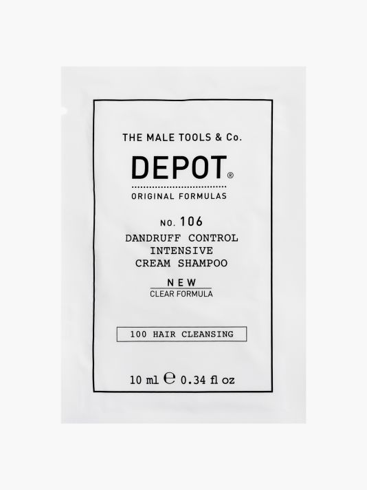 Depot, 100 Hair Cleansing No. 106 Clear Formula, Pro-Vitamin B5, Hair Shampoo, Anti-Dandruff