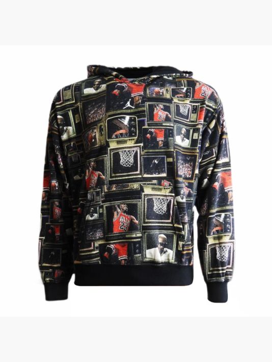 Men's Air Jordan Brooklyn Fleece Printed Pullover Hoodie - HV0552-010