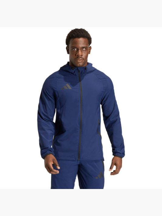 Men's adidas Tiro 26 Travel Windbreaker Jacket Navy Blue KD3334