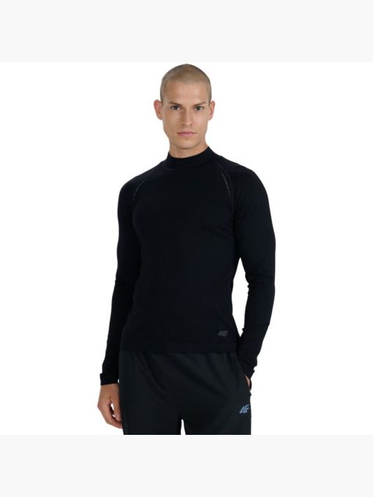 Men's longsleeve t-shirt 4F M417 deep black 4FWAW25TFLOM417 20S