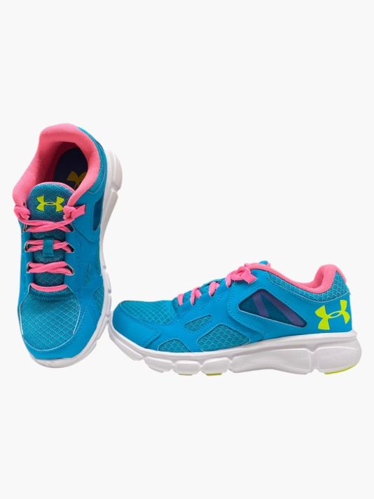 Under Armour, Thrill, Running, Sport Shoes, Blue/PinK/Yellow, For Men, 4/38
