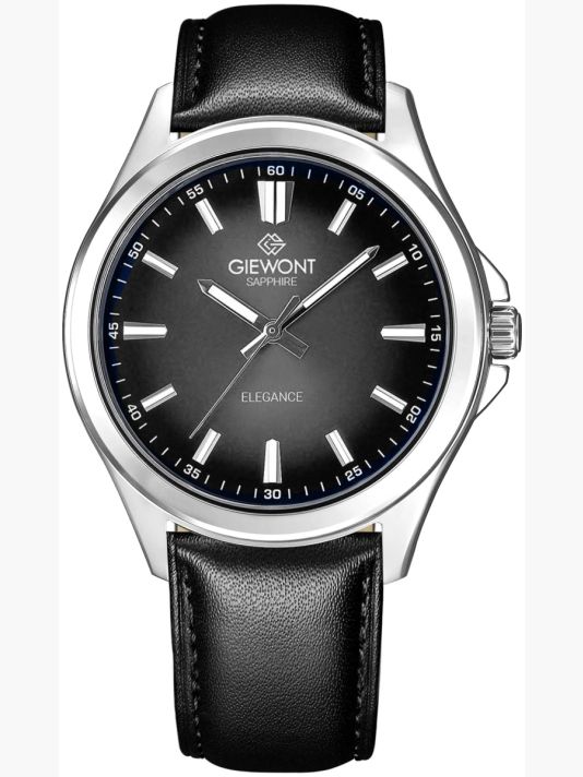 Zegarek Męski Giewont Elegance Sapphire Czarny GW5160-A2