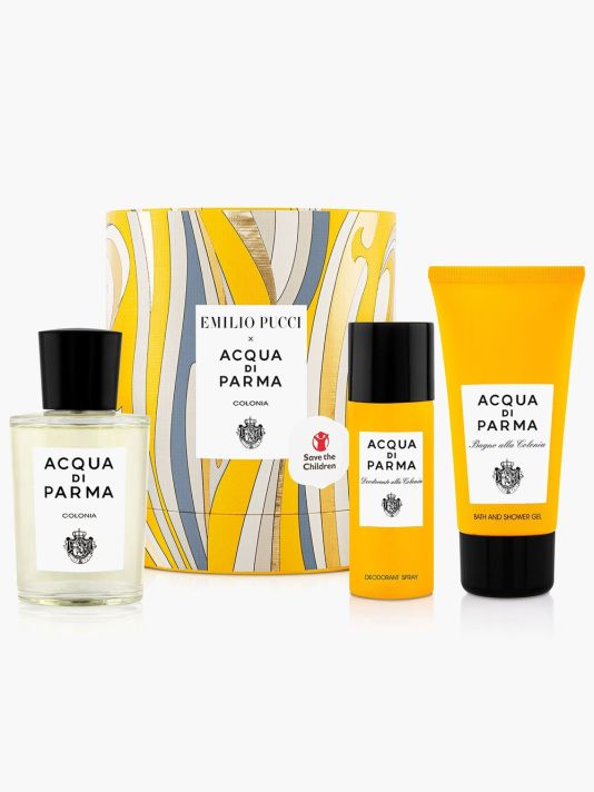 Set Acqua di Parma: Blu Mediterraneo Arancia di Capri, Eau De Toilette, Unisex, 75 ml + Blu Mediterraneo Arancia di Capri, Body Lotion, All Over The Body, 50 ml + Blu Mediterraneo Arancia di Capri, Cleansing, Shower Gel, For All Skin Types