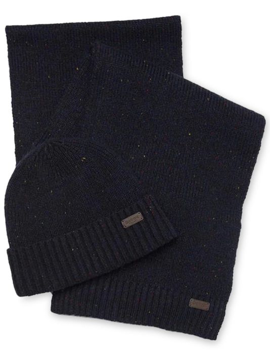 "CARLTON FLECK" SCARF AND CAP GIFT SET