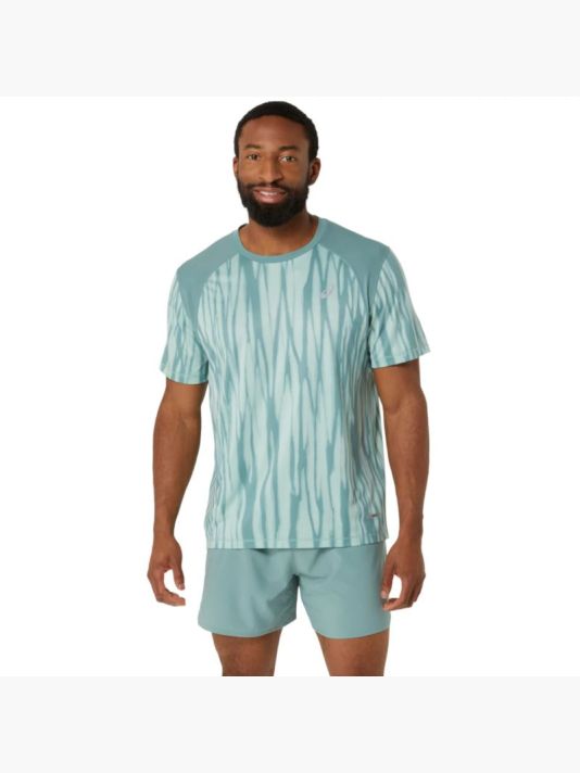 Asics Road All Over Print SS Top M 2011D092-300 T-shirt