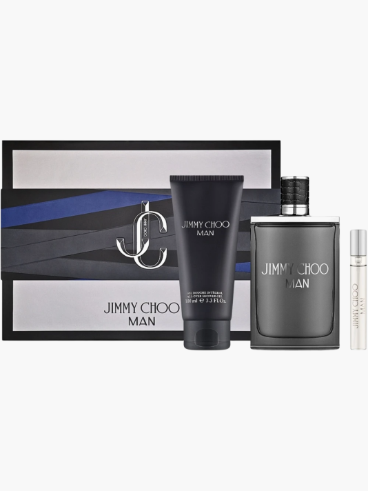 Set Jimmy Choo: Man, Eau De Toilette, For Men, 100 ml + Man, Eau De Toilette, For Men, 10 ml + Man, Shower Gel, Body, All Skin Types