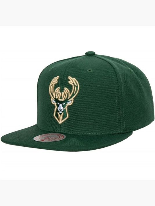 Mitchell & Ness NBA Team Ground 2.0 Snapback Milwaukee Bucks Cap HHSS3256-MBUYYPPPGREN