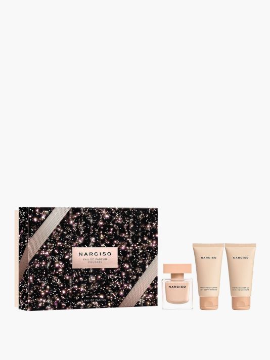 Set Narciso Rodriguez: Narciso Poudree, Eau De Parfum, For Women, 50 ml + Narciso Poudree, Hydrating, Body Lotion, 50 ml + Narciso Poudree, Cleansing, Shower Gel, All Over The Body, For All Skin Types