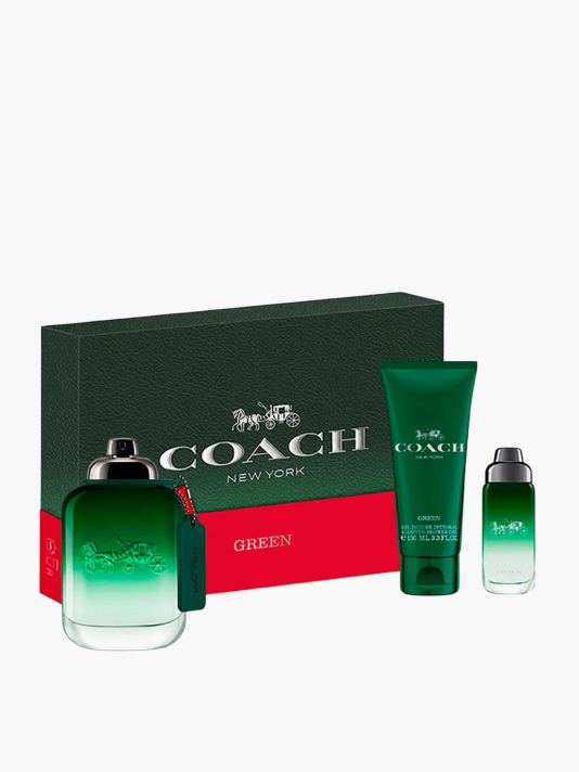 Set Coach: Green, Eau De Toilette, For Men, 100 ml + Green, Eau De Toilette, For Men, 15 ml + Green, Shower Gel, Body, All Skin Types