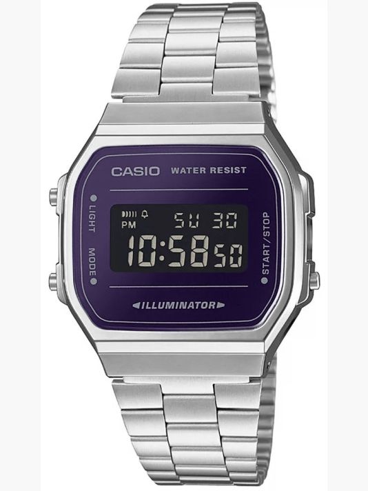 Мужские часы CASIO VINTAGE A168WEM-1EF + коробка