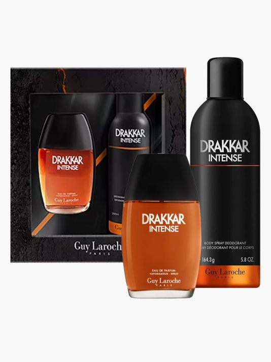 Set Guy Laroche: Drakkar Noir Intense, Eau De Parfum, For Men, 100 ml + Drakkar Noir Intense, Body Spray