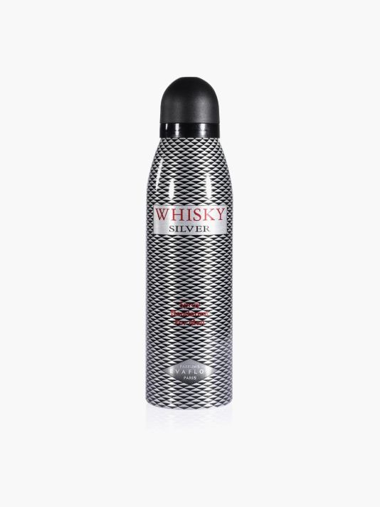 Evaflor, Whisky Silver, Spicy, Deodorant Spray, For Men