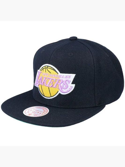 Mitchell & Ness NBA Los Angeles Lakers Top Spot Snapback Hwc Lakers Cap HHSS2976-LALYYPPPBLCK