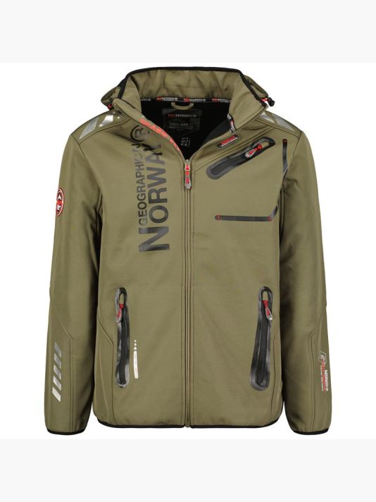 Geographical Norway Royaute DB 068 M WY1997H/GN-Kaki / Black Softshell Jacket