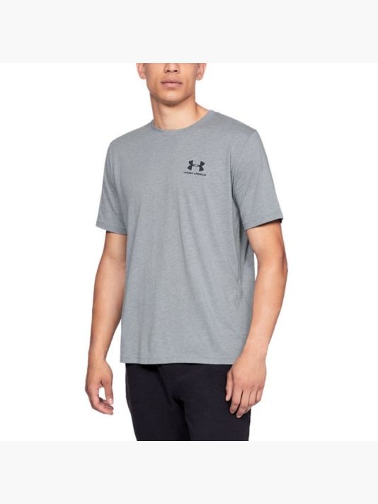 UA Sportstyle Left Chest SS M 1326799 T-shirt - gray