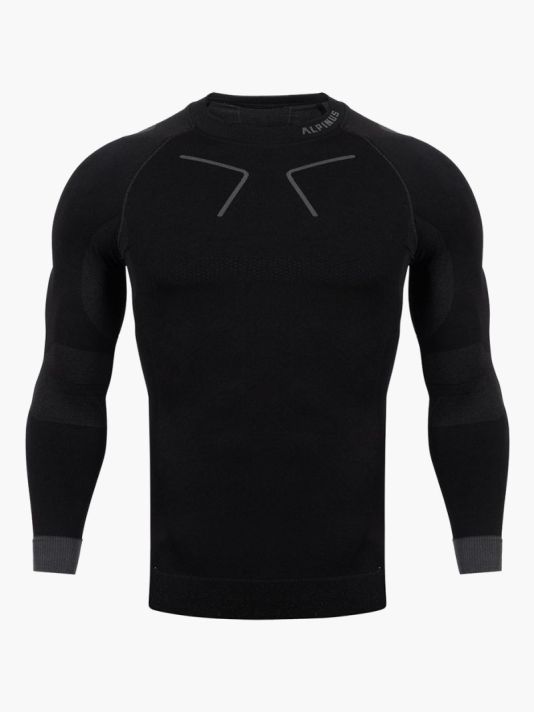 Alpinus Tactical Base Layer Thermoactive Shirt Black and Gray M GT43219