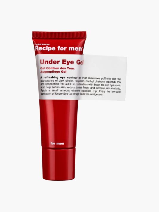 Recipe For Men, Under Eye Gel, 100% vegan, Minimizes puffiness, Morning and evening, Eye Gel