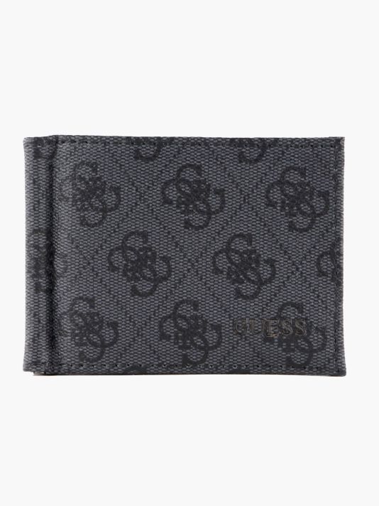 Guess, Vezzola, Textile Wallet, Coin Holder, SMVEZLLEA23, Black, For Men