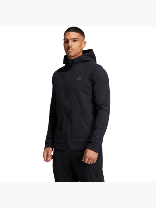 Men's sweatshirt adidas Designed for Training COLD.RDY Full-Zip Hoodie black IN5607