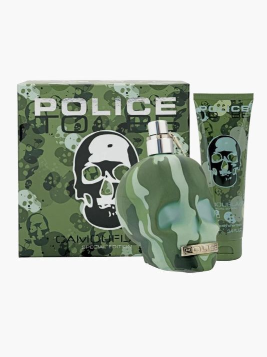 Set Police: To Be Camouflage, Eau De Toilette, For Men, 75 ml + To Be Camouflage, Hydrating, Body Lotion