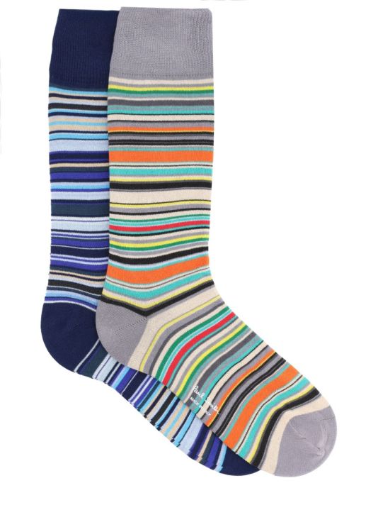 2-PACK STRIPED SOCKS