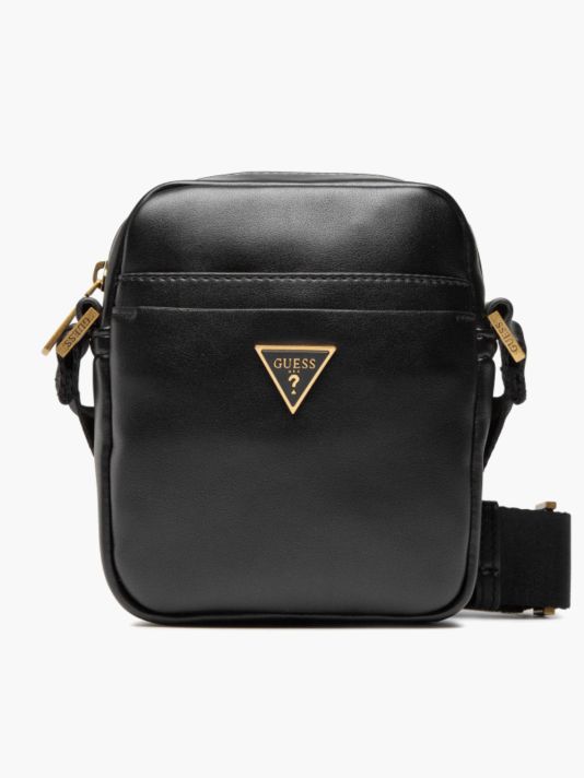 Guess, Tracolla, Textile Bag, Black, HMESCAP2215BLA, For Men, 18 x 14 x 5 cm