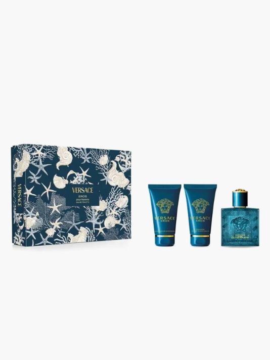 Set Versace: Eros, Eau De Toilette, For Men, 50 ml + Eros, Shower Gel, For All Skin Types, 50 ml + Eros, Hydrating, After-Shave Balm