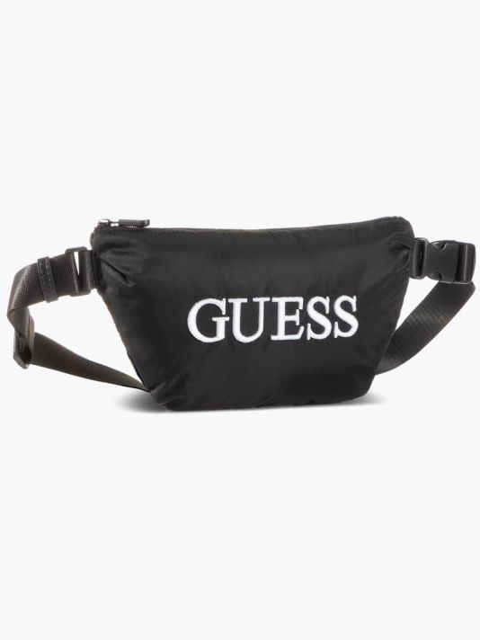 Guess, Quatro, Textile Fanny Pack, Black, 19/28.5 x 17 x 4 cm, For Men