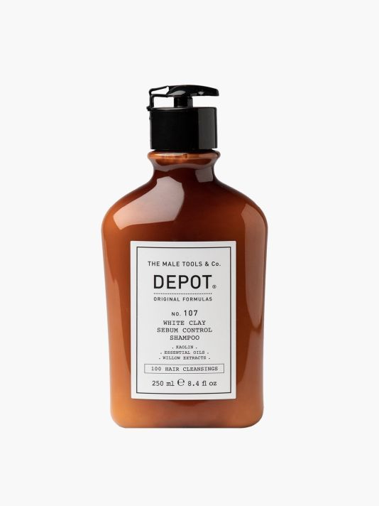Depot, 100 Hair Cleansing No. 107, Kaolin, Hair Shampoo, For Regulation Of Excessive Sebum